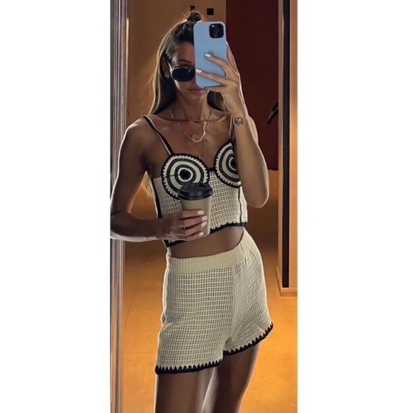 Zara Tops - Zara Crochet Corset Top NWOT